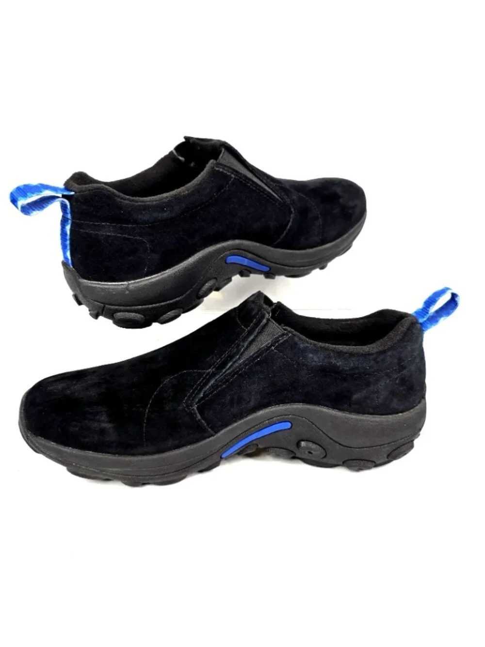 Merrell Jungle Moc Black Nubuck Slip On Walking Hiking Shoes Men's Size 8.5